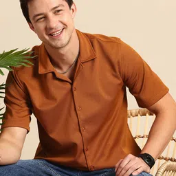 Mast & Harbour Self Design Opaque Casual Shirt-image-28