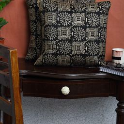 HOSTA HOMES Set of 2 Foil Printed Cushion Covers-image-42