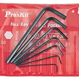 Pro'sKit Miniature L Shaped Hex Key Set 7 Pcs 8PK-022-0