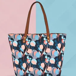 DressBerry Printed Oversized Shopper Tote Bag with Tasselled-8