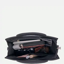 ZOUK Floral Printed Structured Jute Sling Bag image 5