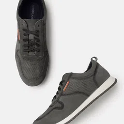 Woodland Men Leather Sneakers-image-113