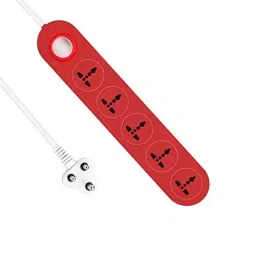 FEDUS 5+1 Extension Boards with Switch Red with 7.5 m Wire-10