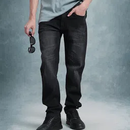 The Roadster Life Co. Men Regular Fit Mid-Rise Light Fade Stretchable Jeans-image-48