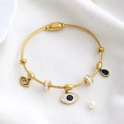 DIVASTRI Women Gold-Plated Kada Bracelet-16