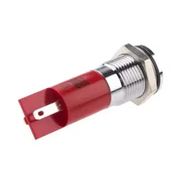 RS PRO Red Panel Mount Indicator 6-36V DC, Mounting Hole Size 14 mm, Termination Type Solder Tab, IP Rating IP67, Model No 7039030 image 3