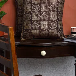 HOSTA HOMES Multicoloured Set of 2 Geometric Square Cushion Covers-8