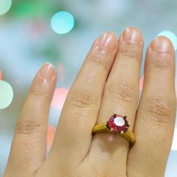 GenZcomplex Red Brass Finger Ring-image-65