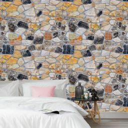 Jaamso Royals Multicolour Stone Self Adhesive Wallpaper-image-67