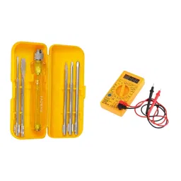 FADMAN Hand Tool Kit 5 In 1 Screwdriver and Digital Multimeter (Pack of 2)-30