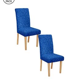 Cortina Set Of 2 Blue Printed Chair Covers-image-45