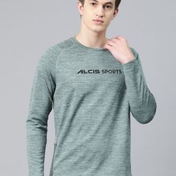 Alcis Men Typography Printed Dry Tech Slim Fit T-shirt-image-15