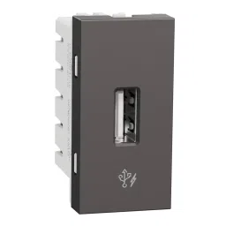 Schneider USB Charger Miluz ZeTa Warm Grey 2.1 Amp 1 Module, MZUSBA1M_WG-image-94