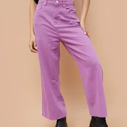 Ginger by Lifestyle Women Wide Leg Mid-Rise Jeans-image-26