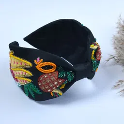 FUNKRAFTS Girls Beaded Embellished Turban Hairband-image-72