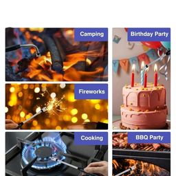 generic Electric Arc Lighter with 360° Flexible Neck, USB Rechargeable, LED Battery Indicator, Safety Lock, Metal Hook, Available in Multicolour image 2