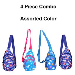 Happile Waist or Cross Body Bag Pack of 4 Combo (Assorted Color & Design)-image-27