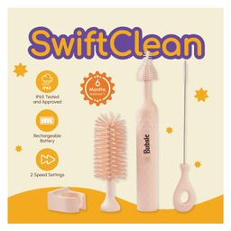 Bubsie Swift Clean Cordless Electric Bottle Brush Set - Pink-picture-10