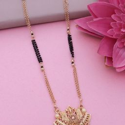 Ramdev Art Fashion Jwellery Gold-Plated Artificial Beaded Long Mangalsutra-image-40