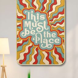 Aura Red & Orange Motivational Quotes Abstract Wooden Wall Art-49
