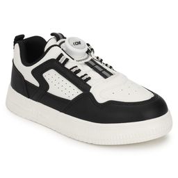 TRUFFLE COLLECTION Colour Blocked With Rotating Button Closure Sneakers - Black image 3