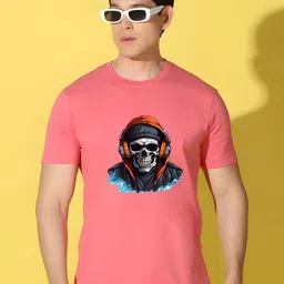 KaamBhari Graphic Printed Round Neck Regular Fit Cotton T-shirt-picture-30