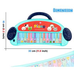 Fiddlerz Toddlers Piano Keyboard Mini Keyboard Toy - Blue image 3