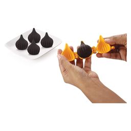 DS Modak Mould Three Fold Plastic Modak Maker for Ganpati Chocolate Modak Shaper Sacha Set Combo of 2 Size Modak Mould - Yellow image 4