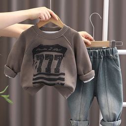 INCLUD Boys Typographic Printed Sweatshirt & Trousers-picture-20