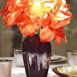Pure Home and Living Purple Textured Ceramic Flower Vase-image-48