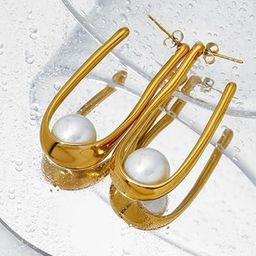 DressBerry Circular Half Hoop Earrings-56