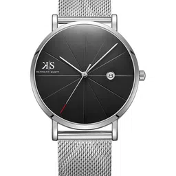 KENNETH SCOTT Men Dial & Stainless Steel Straps Analogue Watch K22013-SMSB-17