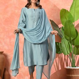 Sangria Women Ethnic Kurta Set-picture-16