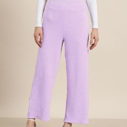 Qurvii Solid High Waisted Palazzos-picture-38