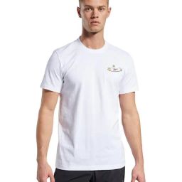 Reebok Classics White Cotton Regular Fit Sports T-Shirt-image-98