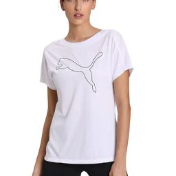 Puma White Graphic Print Top-image-3