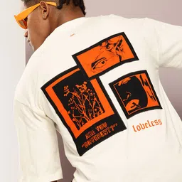 Kook N Keech Printed Drop-Shoulder Sleeves Oversized T-shirt with Pocket-image-24