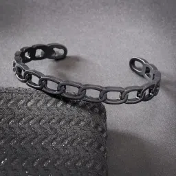 NVR Men Set of 2 Gold & Black Rhodium-Plated Metal Cuff Bracelet image 3