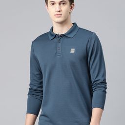 Alcis Men Polo Collar Anti Static Slim Fit T-shirt-image-90