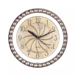 eCraftIndia PWCGV824DX_G Decorative Analog Golden Round Wall Clock-image-32