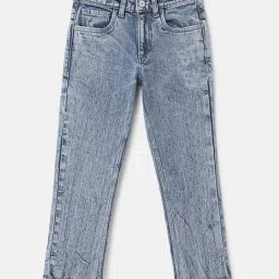 United Colors of Benetton Kids Blue Solid Jeans-picture-42