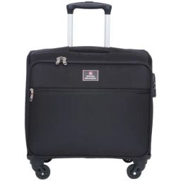 Swiss Military Black 4 Wheels Small Carry-On Luggage-image-100