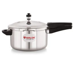 Nirlon Silver Stainless Steel Others TriPly Straight Cooker Dome Lid 5Ltr-image-29