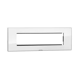 Legrand Cover Plate with Support Frame Myrius Ice White 8 Module, 6795 28-25