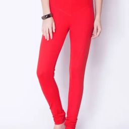 Dollar Missy Red Cotton Leggings-image-49