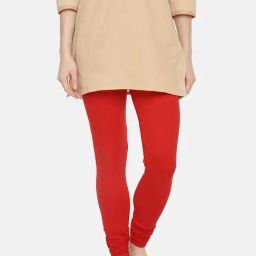 Dollar Missy Red Cotton Leggings-image-51