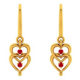 P.C. Chandra Jewellers 14k Gold Earrings for Women-picture-6