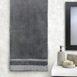 Spaces Hygro Grey 600 GSM Cotton Bath Towel-image-33