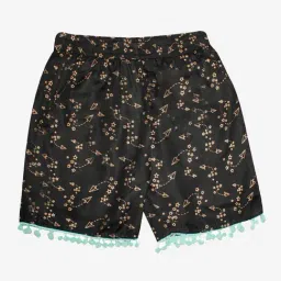 Kiddopanti Kids Black Printed Shorts-image-90