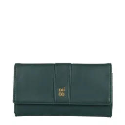 Baggit Green Solid Tri-Fold Wallet for Women-image-73